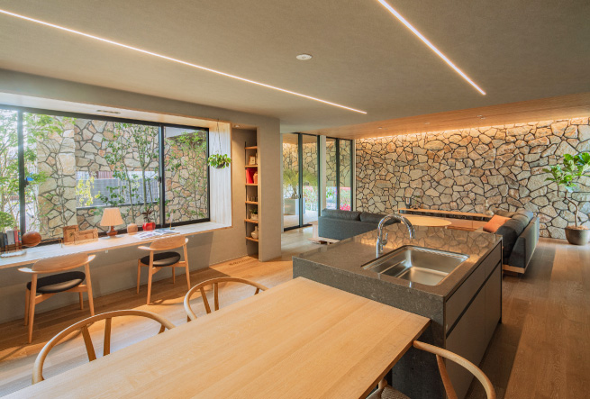 GIAZO コンセプトモデル「格式ある空間と、上質な広がり」リビング